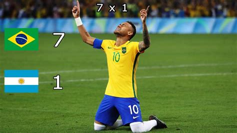 Brasil 7 x 1 Argentina .